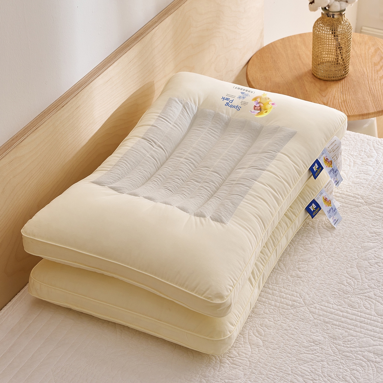 91家纺网 家纺一手货源 找家纺 乐可 2025新款决明子透气枕枕头枕芯 决明子透气枕-成人款