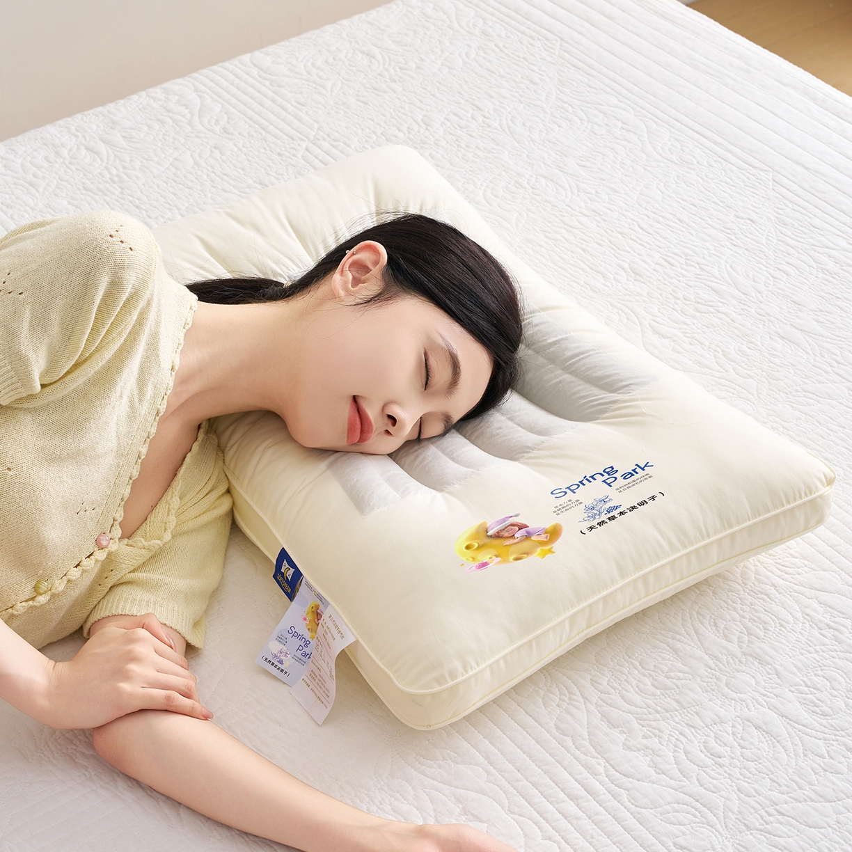 91家纺网 家纺一手货源 找家纺 乐可 2025新款决明子透气枕枕头枕芯 决明子透气枕-成人款