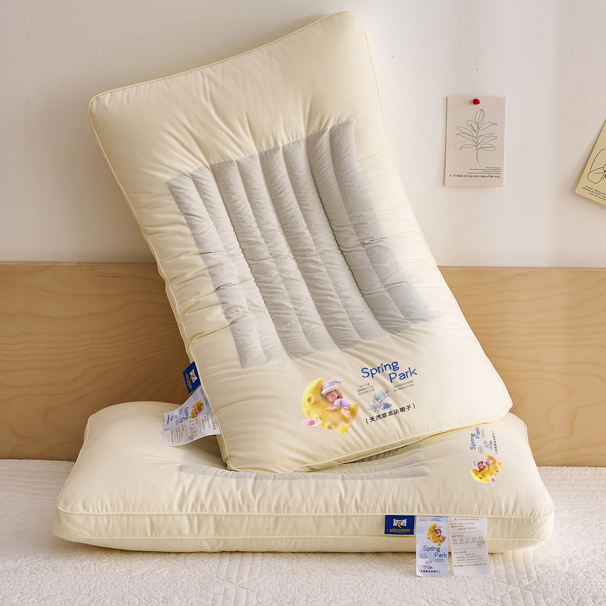 91家纺网 家纺一手货源 找家纺 乐可 2025新款决明子透气枕枕头枕芯 决明子透气枕-成人款