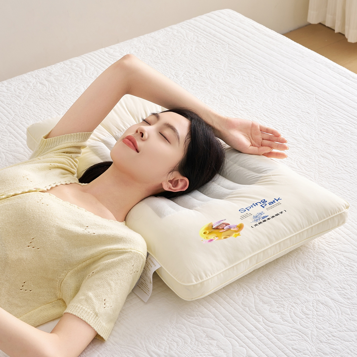 91家纺网 家纺一手货源 找家纺 乐可 2025新款决明子透气枕枕头枕芯 决明子透气枕-成人款