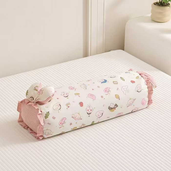 91家纺网 家纺一手货源 找家纺 云熙枕业 2025新款午睡车载家居糖果型全棉水洗荞麦枕枕头枕芯 小新一家粉