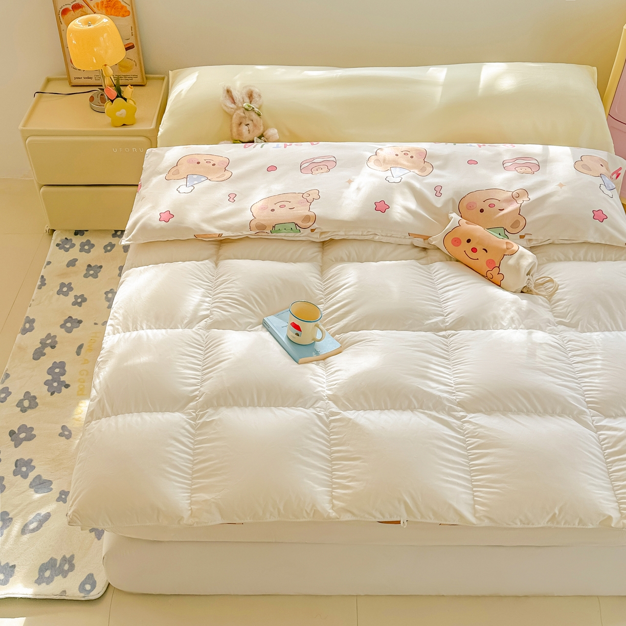 91家纺网 家纺一手货源 找家纺 （总）柒星睡袋 2025新款新升级mini收纳袋印花系列隔脏睡袋