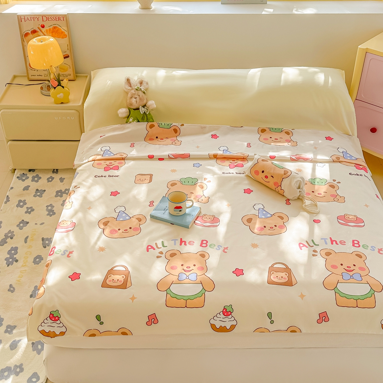 91家纺网 家纺一手货源 找家纺 （总）柒星睡袋 2025新款新升级mini收纳袋印花系列隔脏睡袋