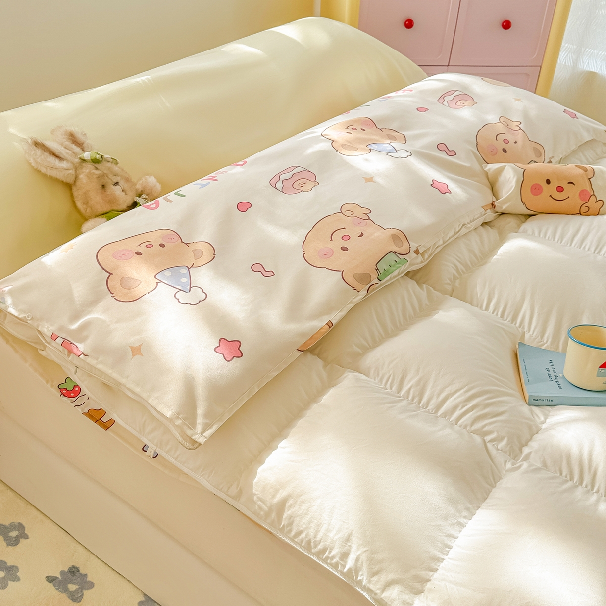 91家纺网 家纺一手货源 找家纺 （总）柒星睡袋 2025新款新升级mini收纳袋印花系列隔脏睡袋