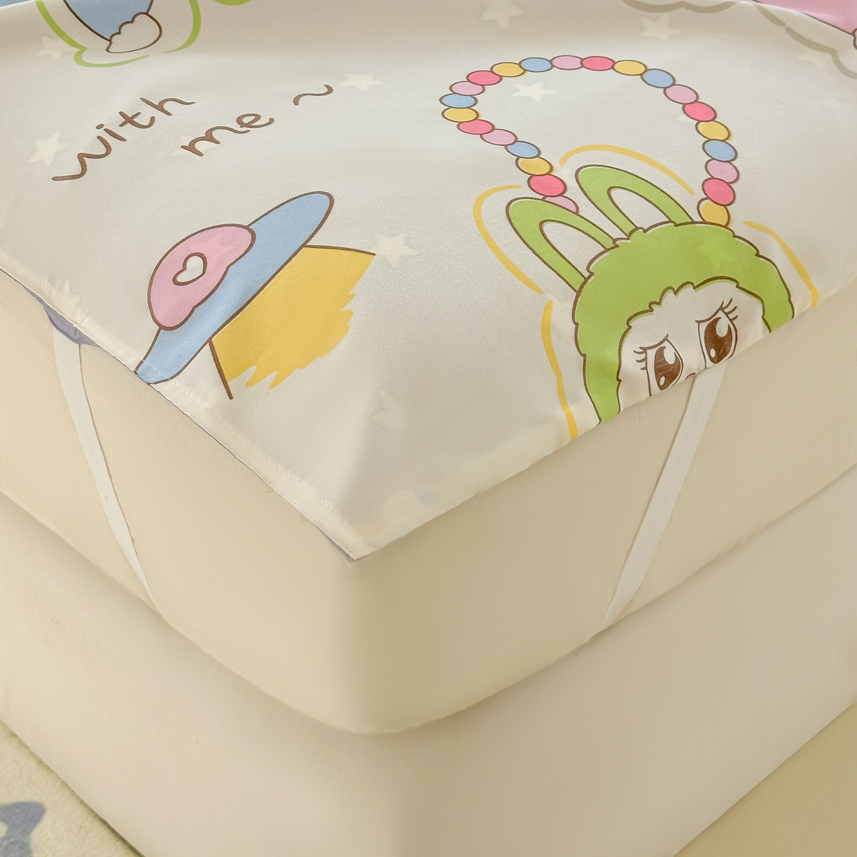 91家纺网 家纺一手货源 找家纺 柒星睡袋 2025新款新升级mini收纳袋印花系列隔脏睡袋 小布布