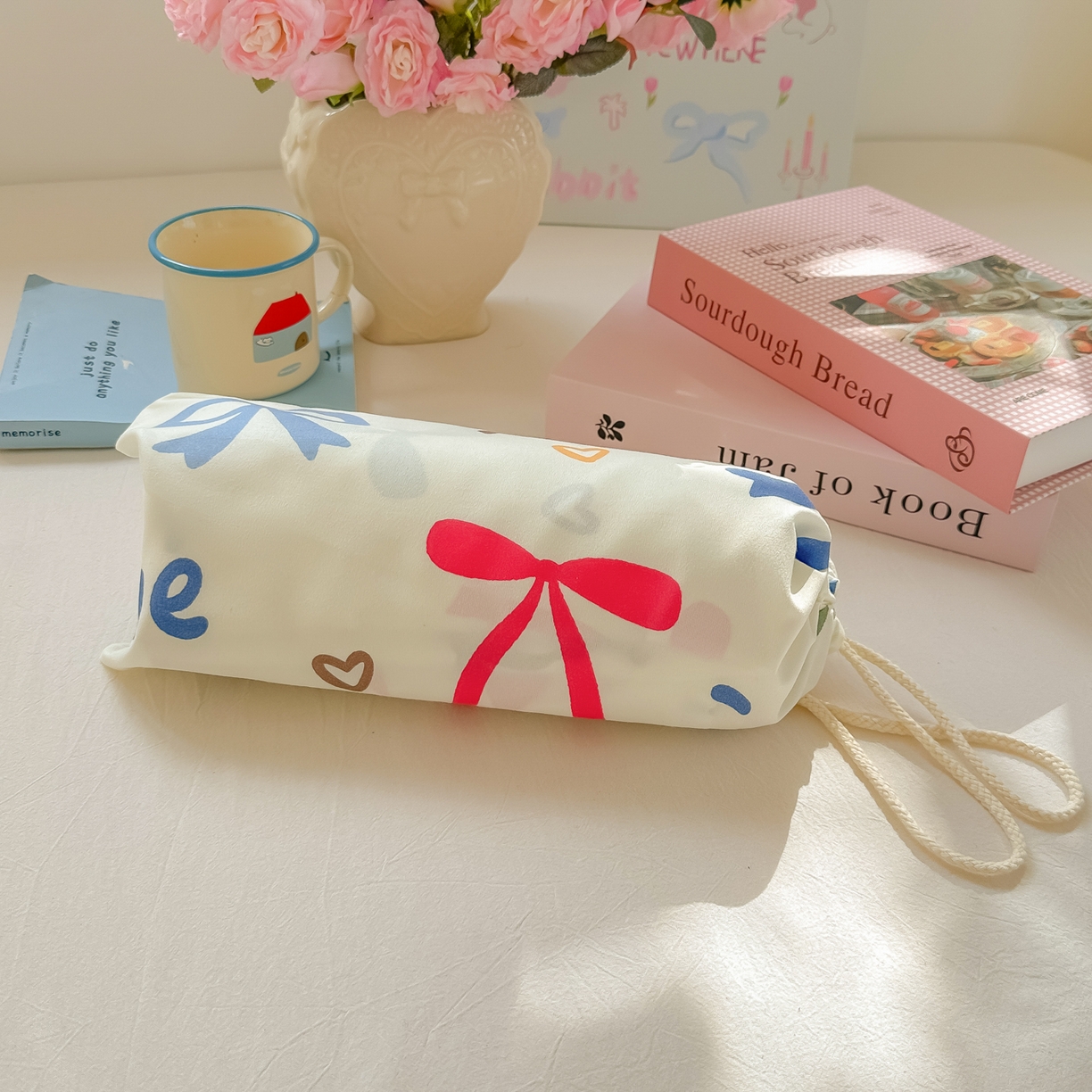 91家纺网 家纺一手货源 找家纺 柒星睡袋 2025新款新升级mini收纳袋印花系列隔脏睡袋 （小号只做丝恋，海军小狗，黄油小熊）组合图仅供展示不可下单