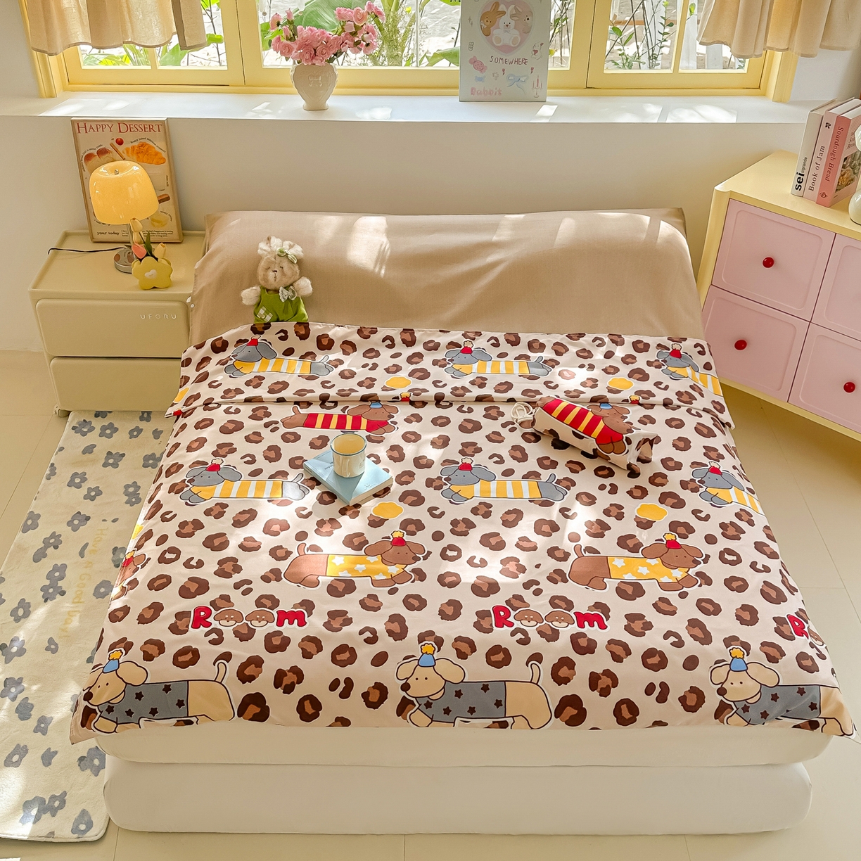 91家纺网 家纺一手货源 找家纺 （总）柒星睡袋 2025新款新升级mini收纳袋印花系列隔脏睡袋