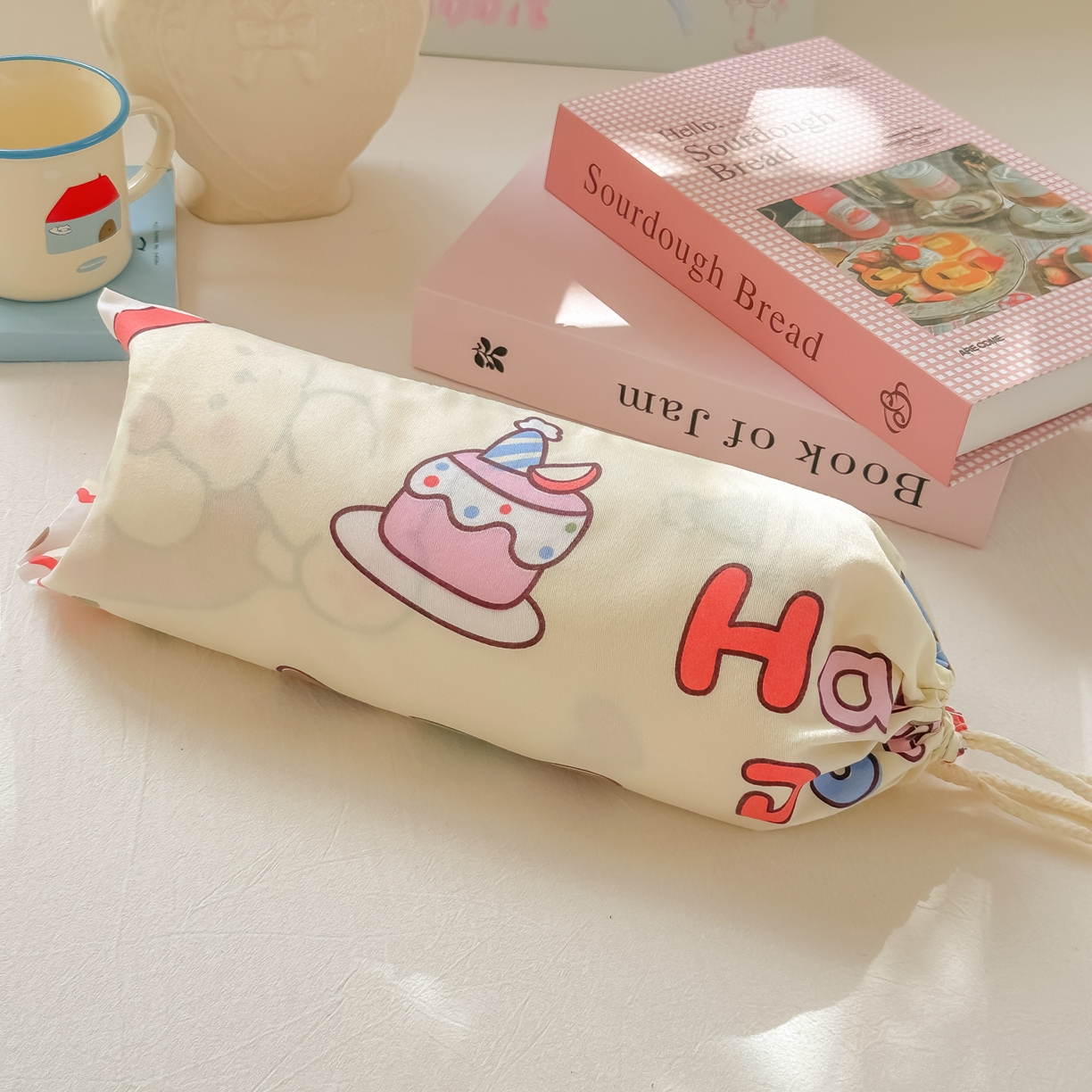 91家纺网 家纺一手货源 找家纺 柒星睡袋 2025新款新升级mini收纳袋印花系列隔脏睡袋 （小号只做丝恋，海军小狗，黄油小熊）组合图仅供展示不可下单