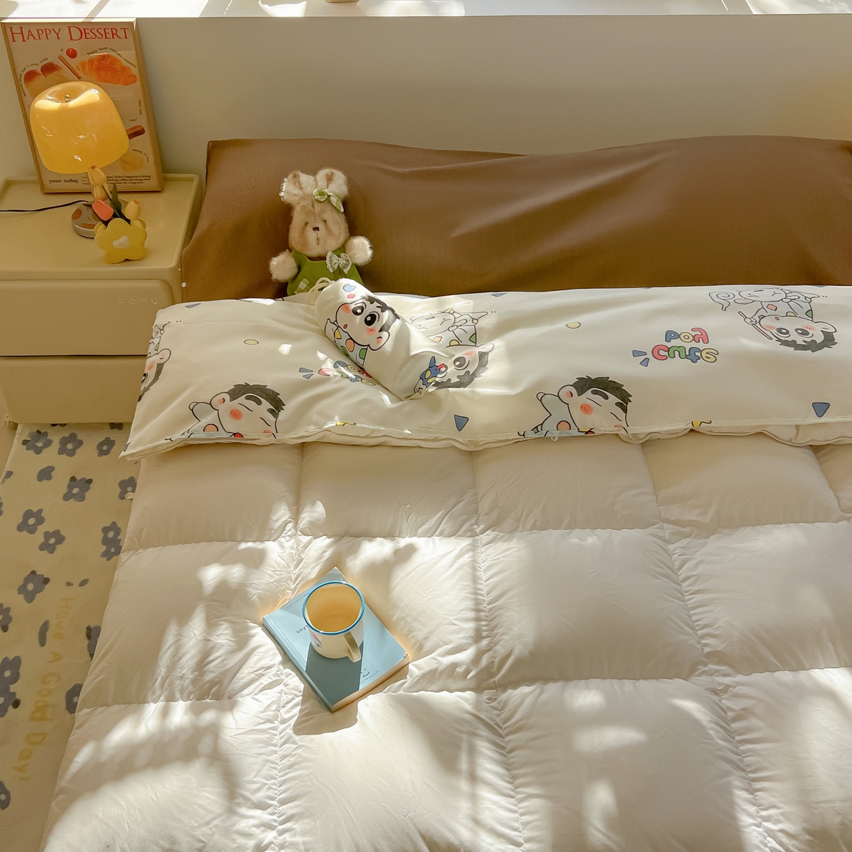 91家纺网 家纺一手货源 找家纺 柒星睡袋 2025新款新升级mini收纳袋印花系列隔脏睡袋 快乐男孩