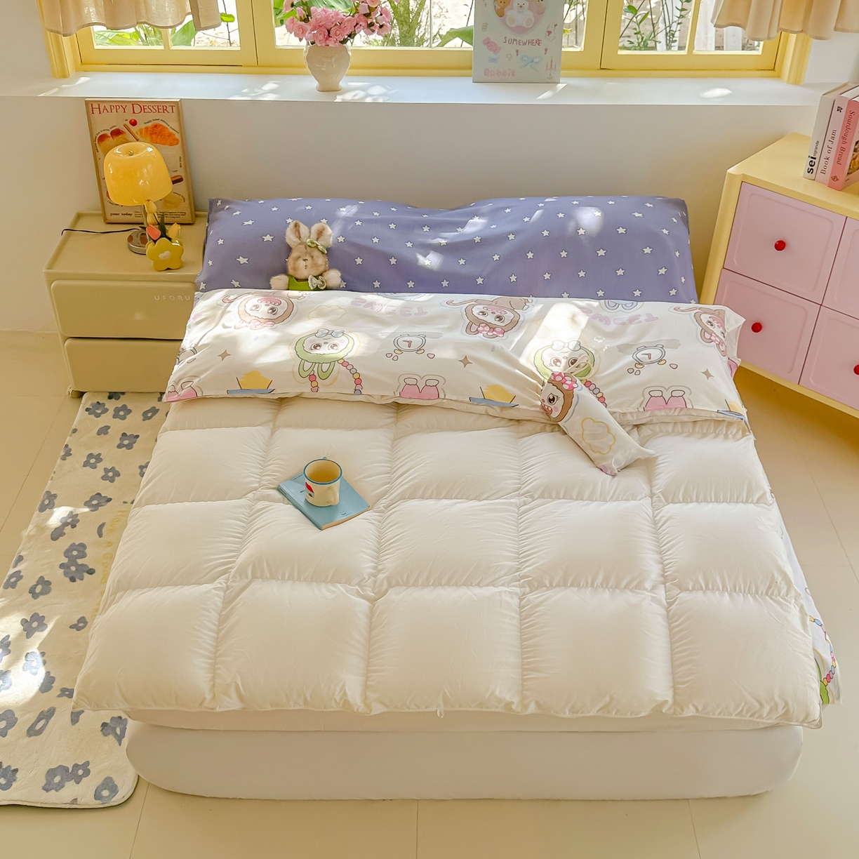 91家纺网 家纺一手货源 找家纺 柒星睡袋 2025新款新升级mini收纳袋印花系列隔脏睡袋 小布布