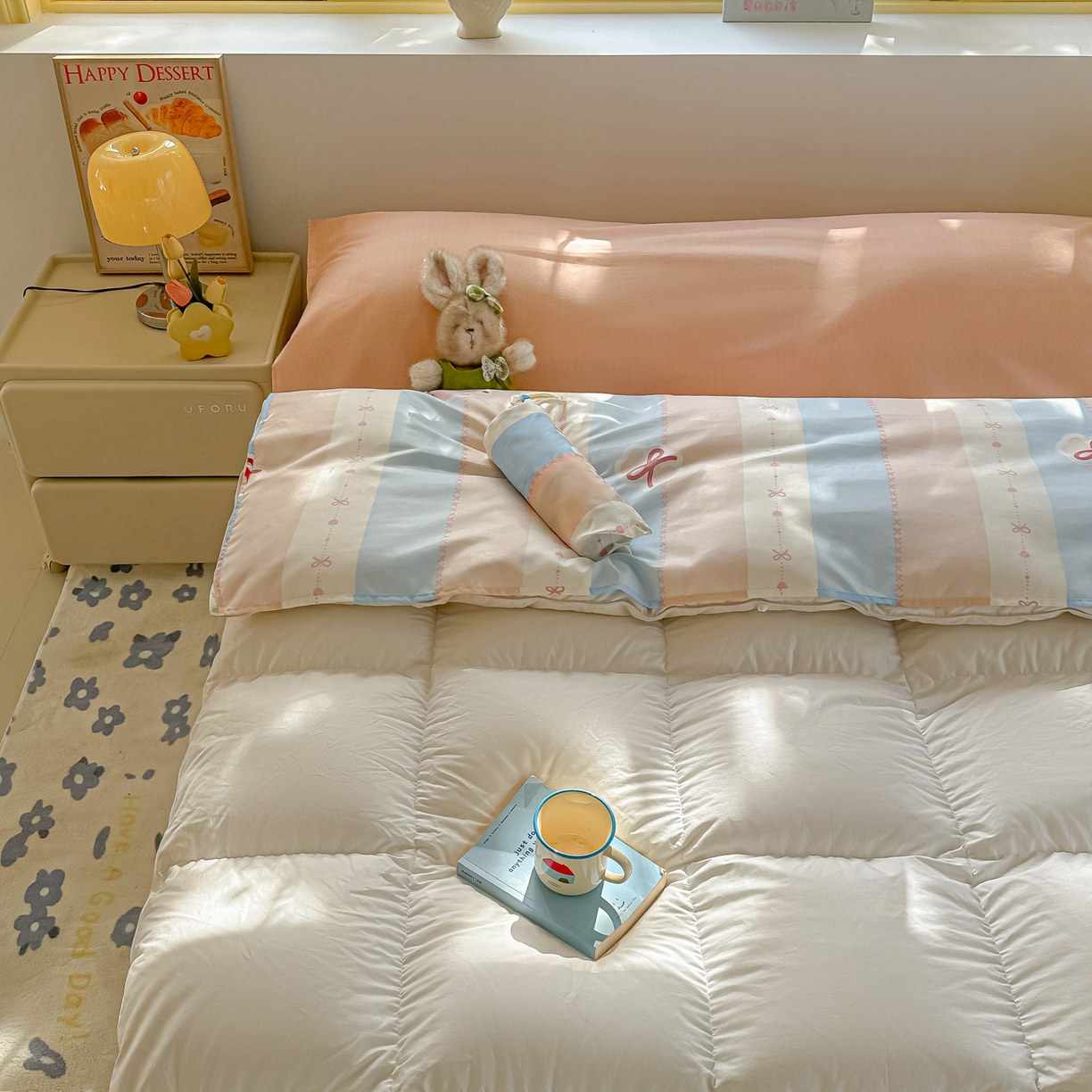 91家纺网 家纺一手货源 找家纺 柒星睡袋 2025新款新升级mini收纳袋印花系列隔脏睡袋 海军小狗