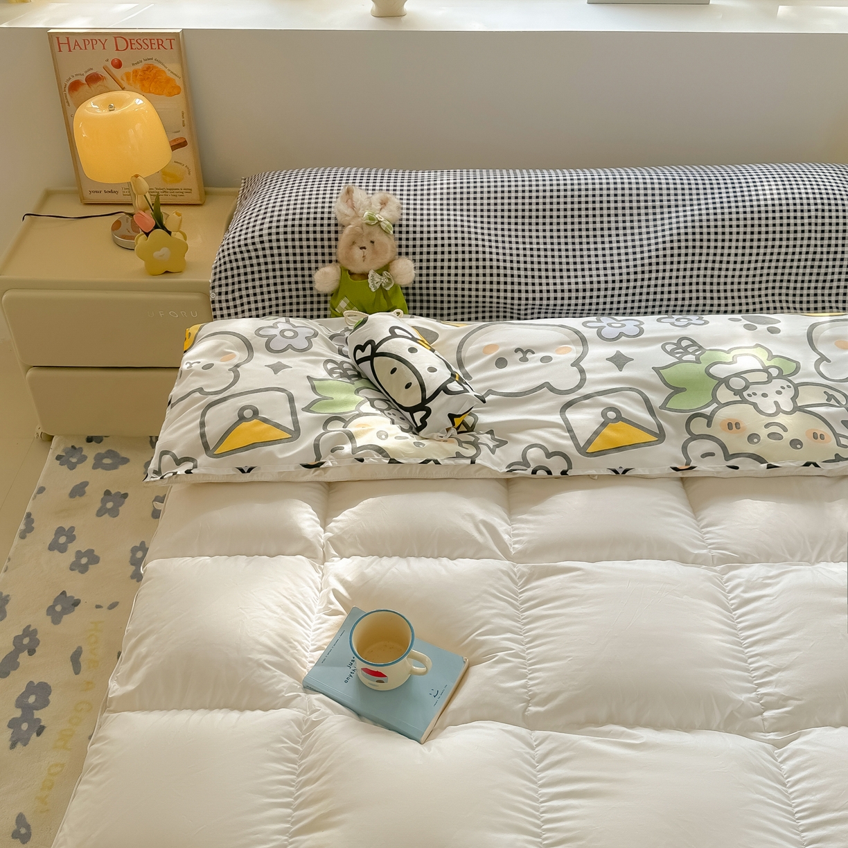 91家纺网 家纺一手货源 找家纺 柒星睡袋 2025新款新升级mini收纳袋印花系列隔脏睡袋 动物世界