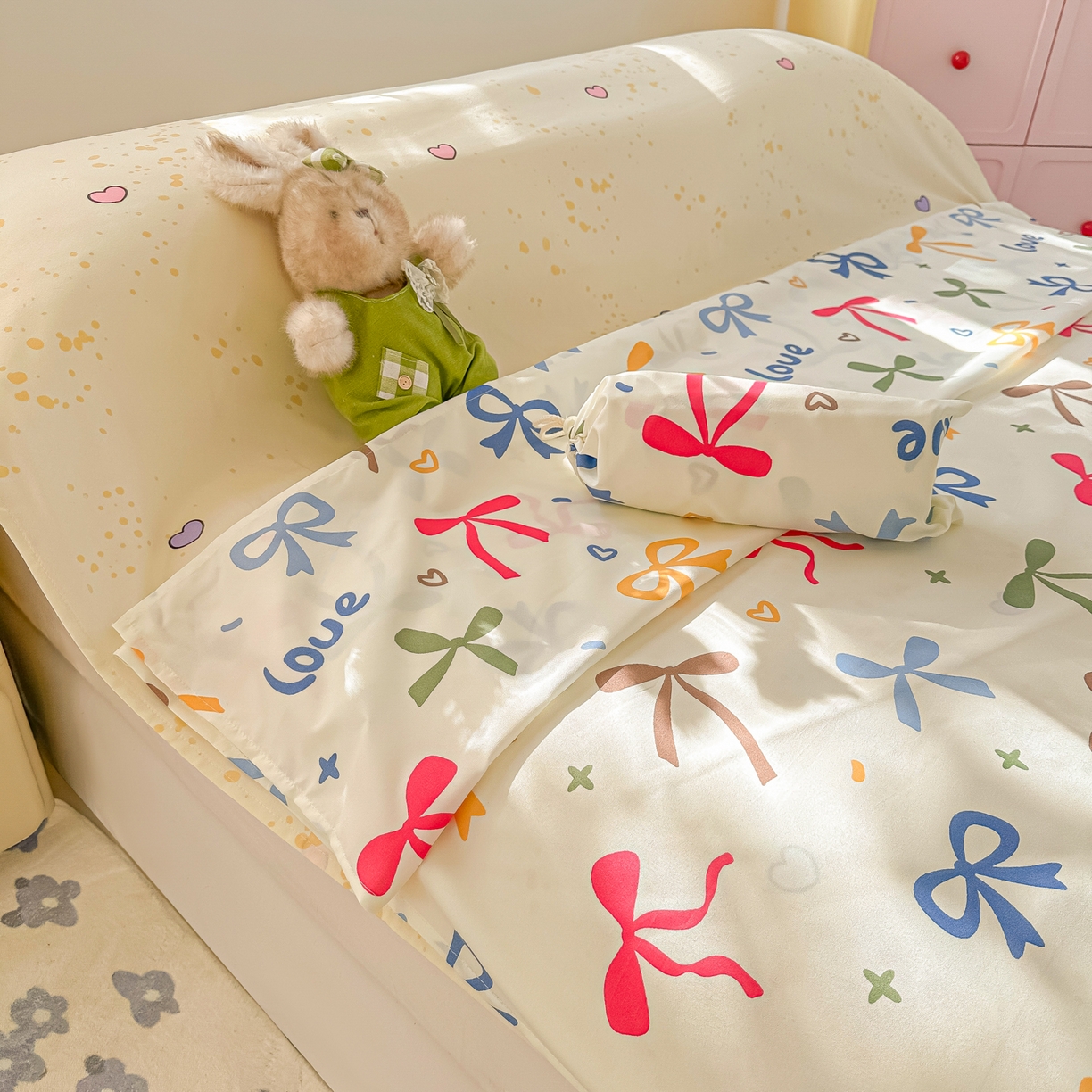 91家纺网 家纺一手货源 找家纺 柒星睡袋 2025新款新升级mini收纳袋印花系列隔脏睡袋 丝恋