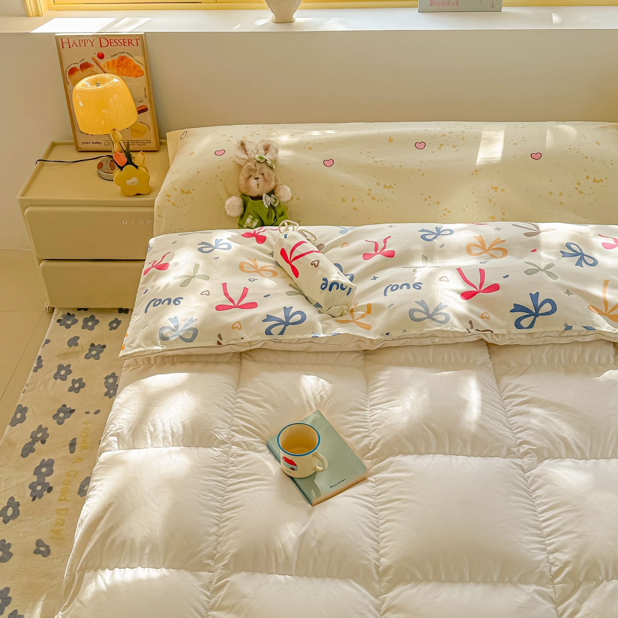 91家纺网 家纺一手货源 找家纺 柒星睡袋 2025新款新升级mini收纳袋印花系列隔脏睡袋 丝恋