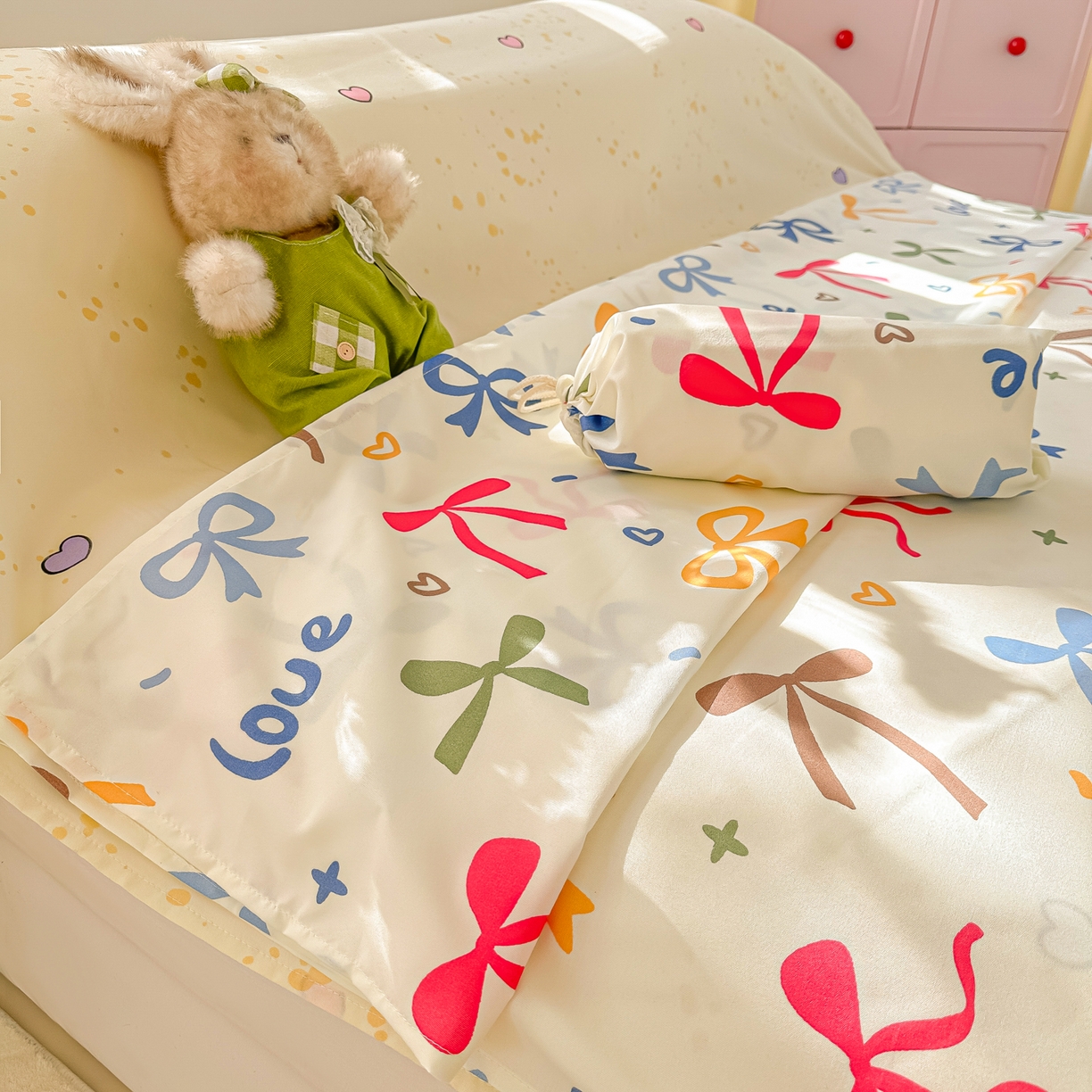 91家纺网 家纺一手货源 找家纺 柒星睡袋 2025新款新升级mini收纳袋印花系列隔脏睡袋 丝恋