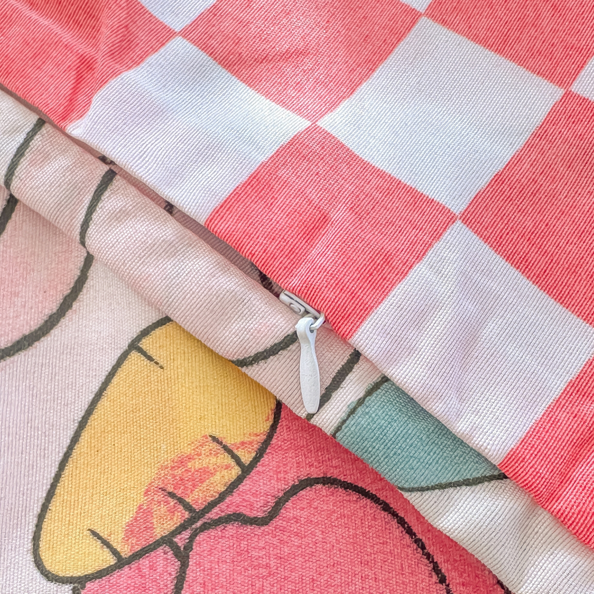 91家纺网 家纺一手货源 找家纺 柒星睡袋 2025新款新升级mini收纳袋印花系列隔脏睡袋 荷兰兔