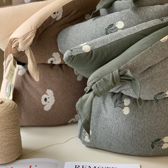 91家纺网 家纺一手货源 找家纺 汇庭 2025秋冬新款小耳朵色织春秋被子被芯系列 组合图仅供参考