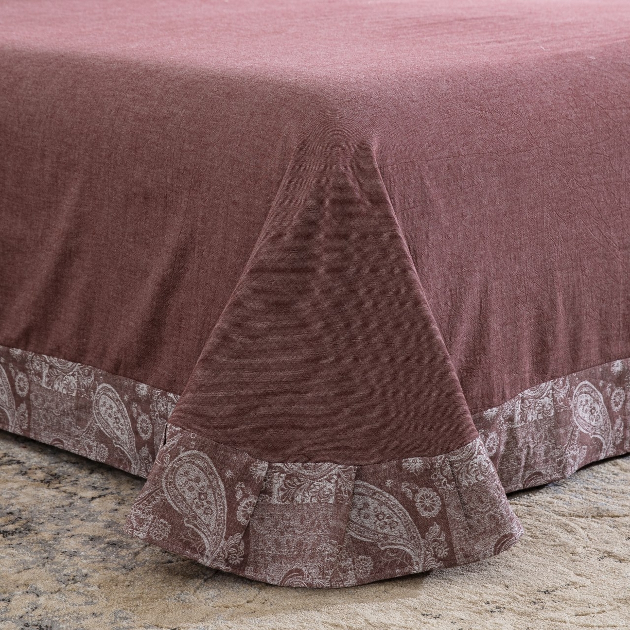 91家纺网 家纺一手货源 找家纺 （总）仰望棉麻双层纱供应链 2025新款韩系兰亭序中古风全棉色织提花四件套