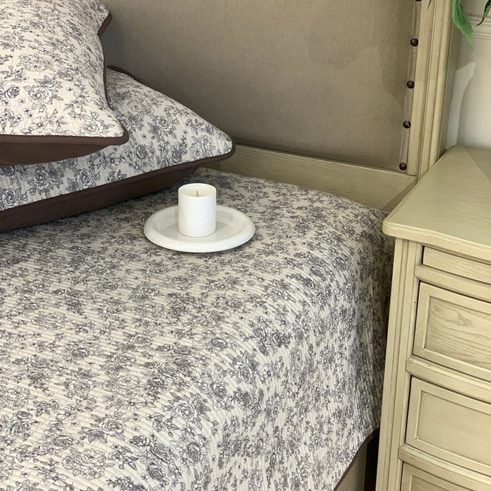 91家纺网 家纺一手货源 找家纺 （总）2024新款舒适床盖三件套-实拍