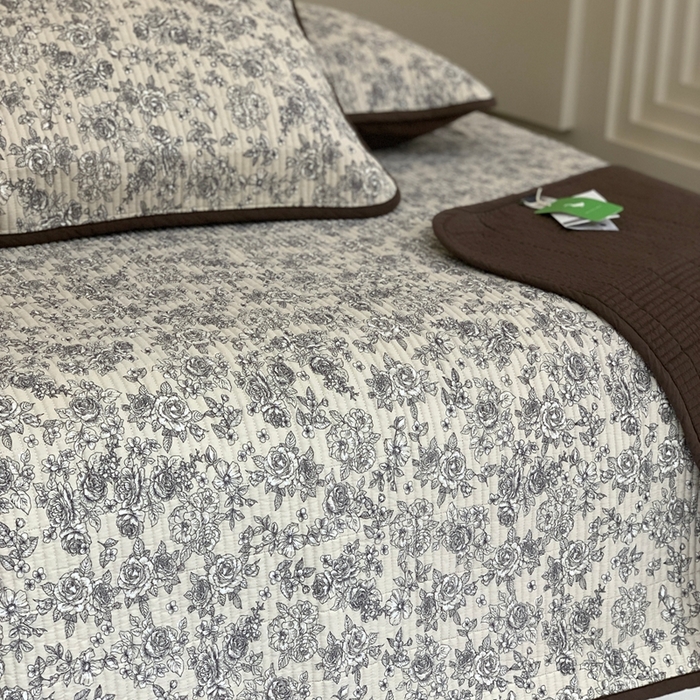 91家纺网 家纺一手货源 找家纺 （总）2024新款舒适床盖三件套-实拍