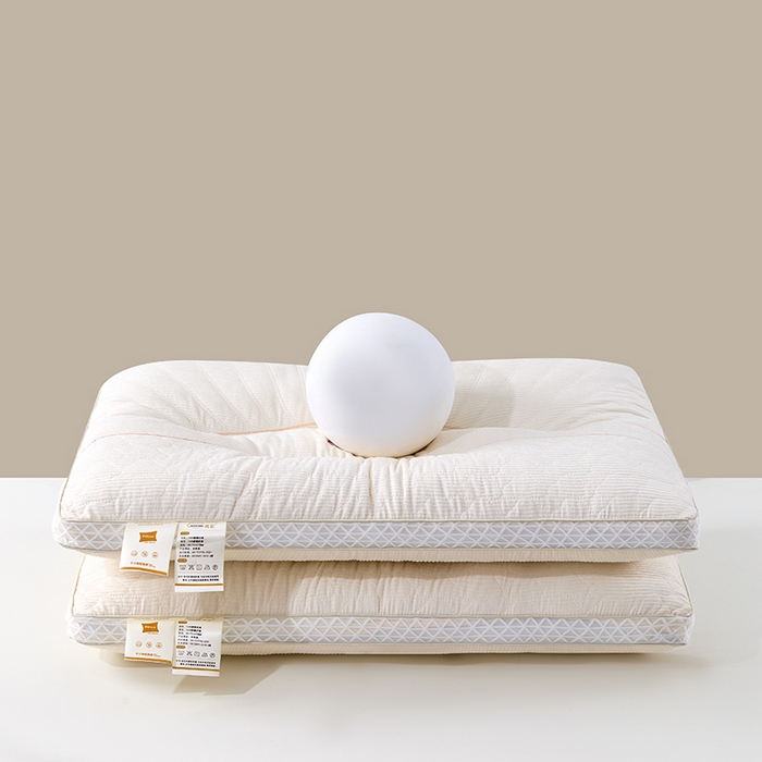 91家纺网 家纺一手货源 找家纺 永乐枕芯 2025新款雪尼绒亲肤舒适深睡眠枕芯 白色