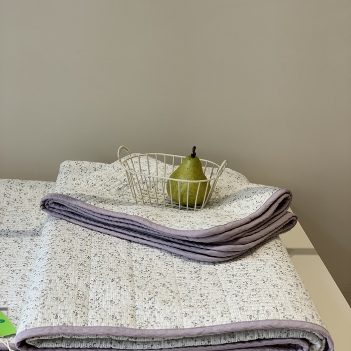 91家纺网 家纺一手货源 找家纺 2024新款舒适床盖三件套-实拍 花漾紫