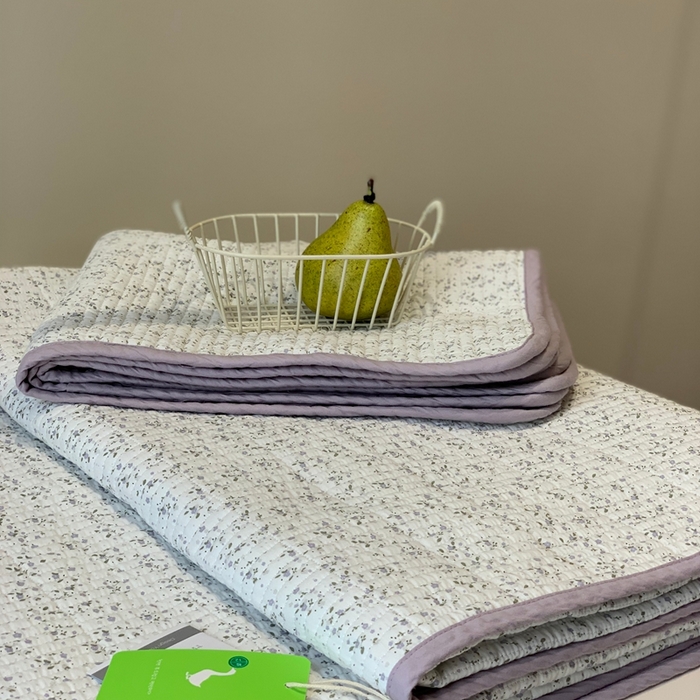 91家纺网 家纺一手货源 找家纺 2024新款舒适床盖三件套-实拍 花漾紫