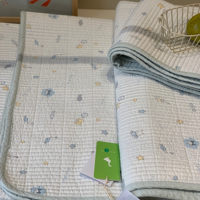 91家纺网 家纺一手货源 找家纺 2024新款舒适床盖三件套-实拍 兰小鱼