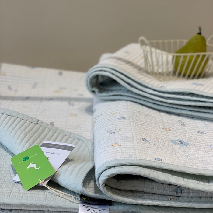 91家纺网 家纺一手货源 找家纺 2024新款舒适床盖三件套-实拍 兰小鱼