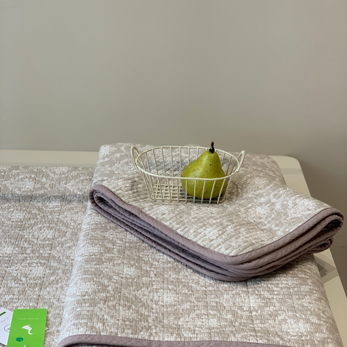 91家纺网 家纺一手货源 找家纺 2024新款舒适床盖三件套-实拍 罗森紫