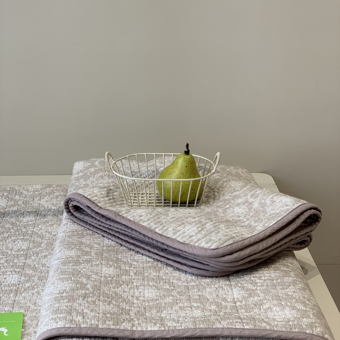 91家纺网 家纺一手货源 找家纺 2024新款舒适床盖三件套-实拍 罗森紫