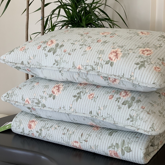 91家纺网 家纺一手货源 找家纺 2024新款舒适床盖三件套-实拍 玫瑰故事