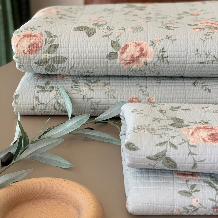 2024新款舒适床盖三件套-实拍 玫瑰故事