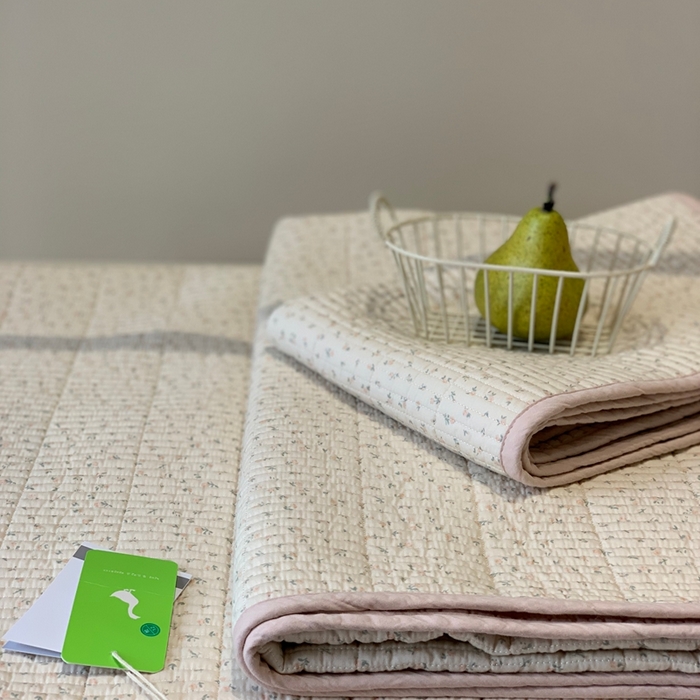 91家纺网 家纺一手货源 找家纺 2024新款舒适床盖三件套-实拍 美好粉