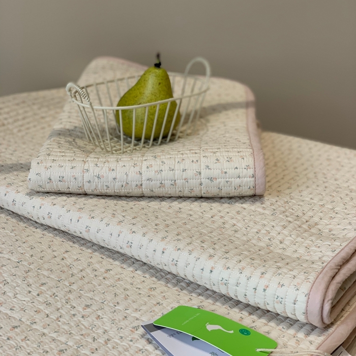 91家纺网 家纺一手货源 找家纺 2024新款舒适床盖三件套-实拍 美好粉