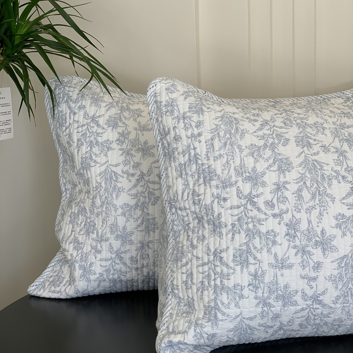 91家纺网 家纺一手货源 找家纺 2024新款舒适床盖三件套-实拍 美蓝