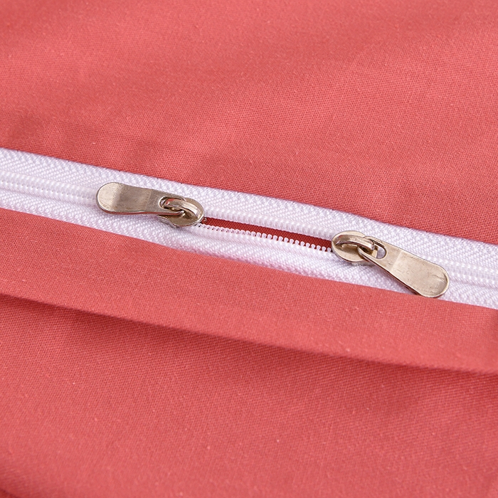 91家纺网 家纺一手货源 找家纺 宇彬家纺 2026直播热款A类13374全棉母婴级一字绣宽边枕套被套纯色四件套贡缎新疆长绒匹马棉轻奢-单被套 眠系列-宝石红