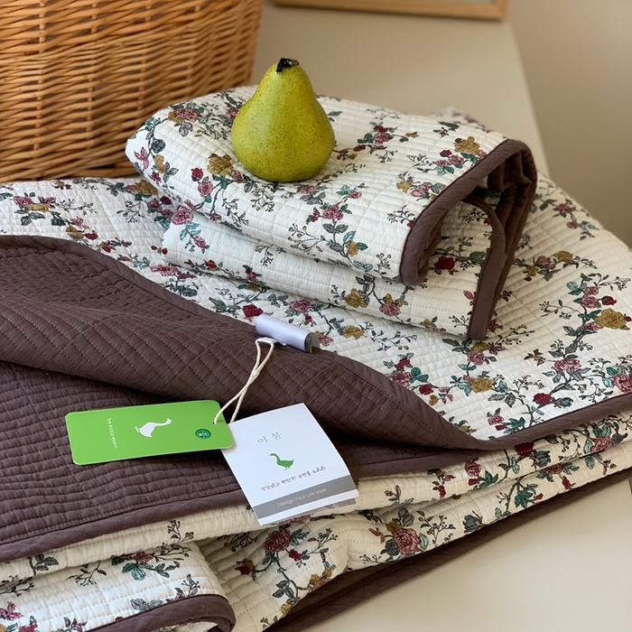 91家纺网 家纺一手货源 找家纺 2024新款舒适床盖三件套-实拍 奈雪