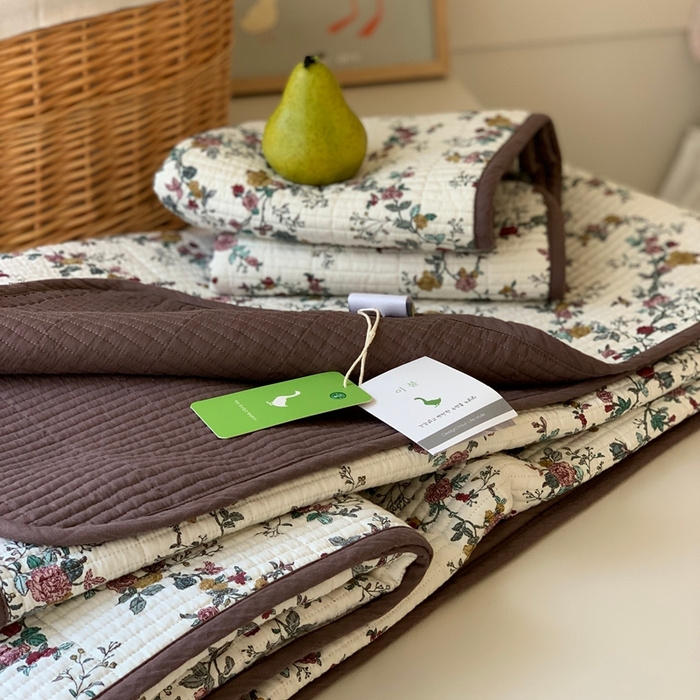 91家纺网 家纺一手货源 找家纺 2024新款舒适床盖三件套-实拍 奈雪