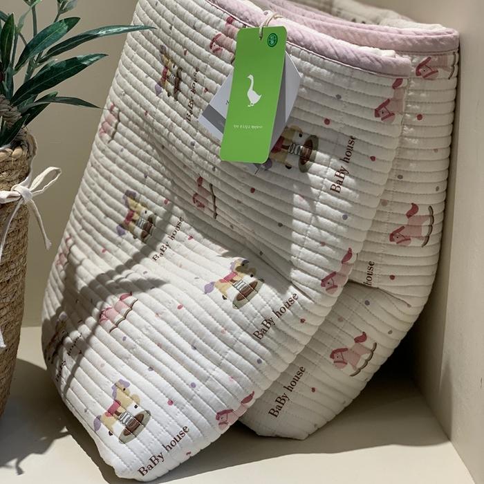 91家纺网 家纺一手货源 找家纺 2024新款舒适床盖三件套-实拍 奇奇小马