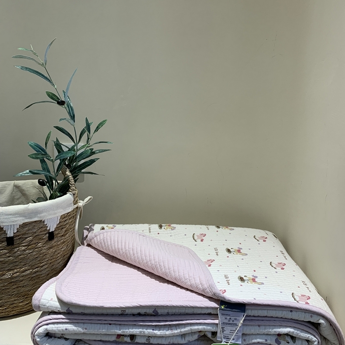 91家纺网 家纺一手货源 找家纺 2024新款舒适床盖三件套-实拍 奇奇小马