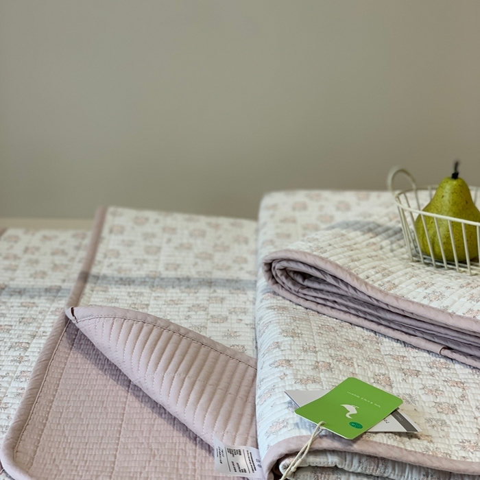 91家纺网 家纺一手货源 找家纺 2024新款舒适床盖三件套-实拍 甜心庄园