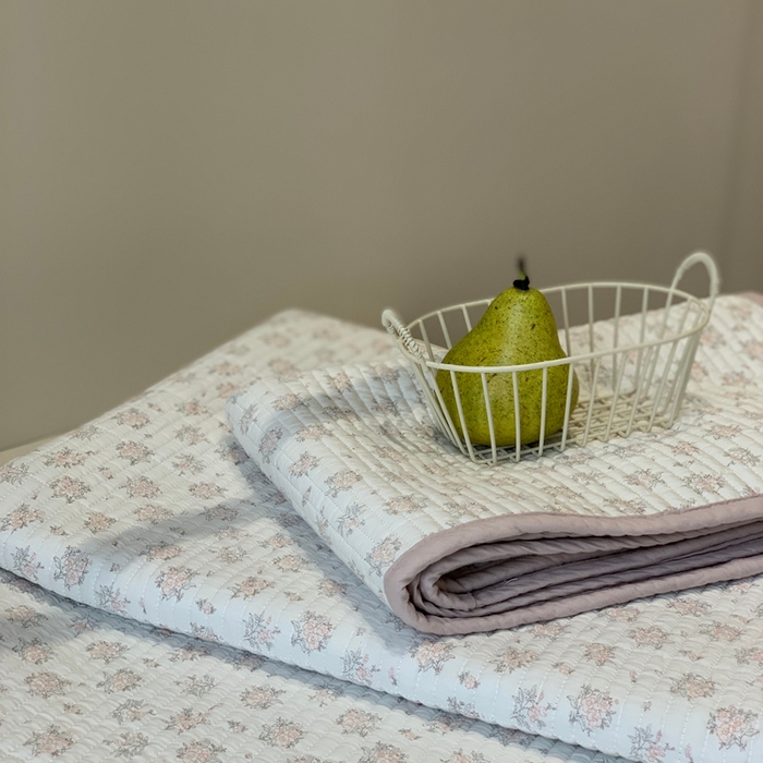 91家纺网 家纺一手货源 找家纺 2024新款舒适床盖三件套-实拍 甜心庄园