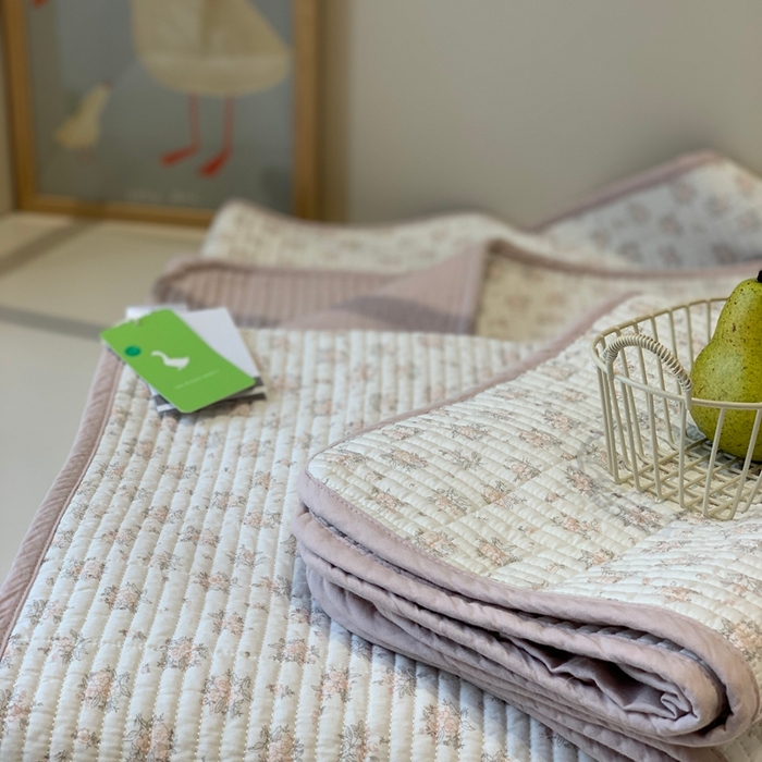 91家纺网 家纺一手货源 找家纺 2024新款舒适床盖三件套-实拍 甜心庄园