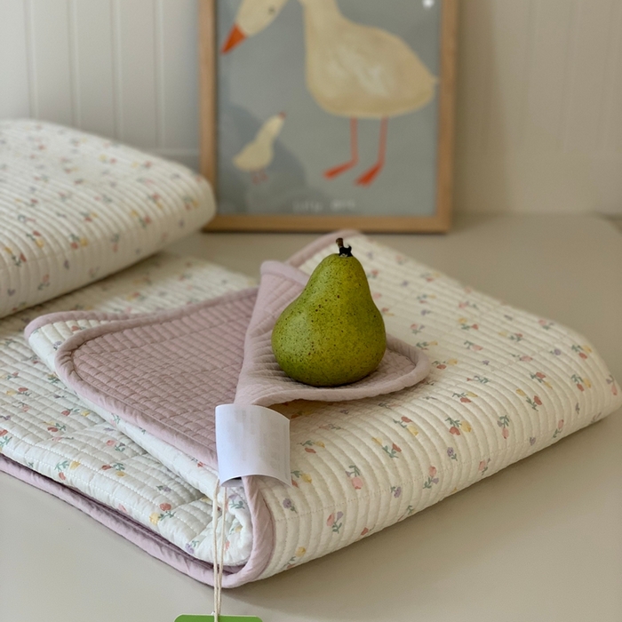 91家纺网 家纺一手货源 找家纺 2024新款舒适床盖三件套-实拍 幸福小花