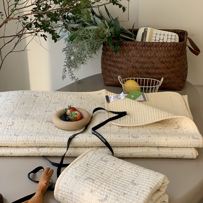 91家纺网 家纺一手货源 找家纺 2024新款舒适床盖三件套-实拍 幸运星