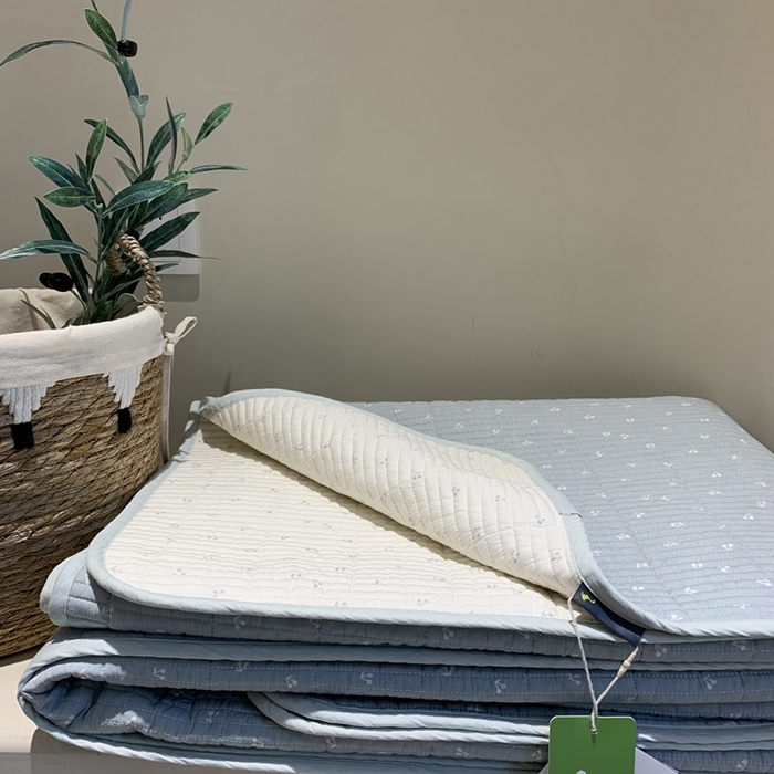 91家纺网 家纺一手货源 找家纺 2024新款舒适床盖三件套-实拍 樱桃蓝