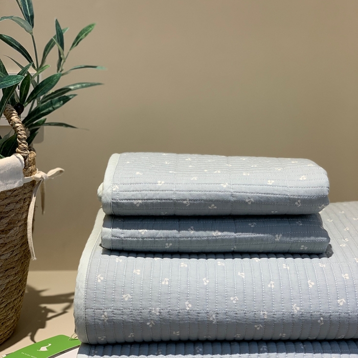 2024新款舒适床盖三件套-实拍 樱桃蓝