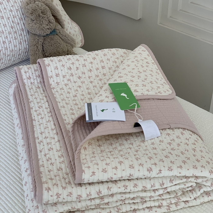 91家纺网 家纺一手货源 找家纺 2024新款舒适床盖三件套-实拍 芝士奶盐