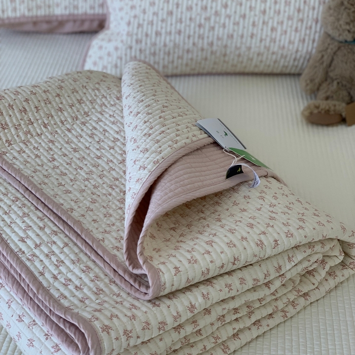 91家纺网 家纺一手货源 找家纺 2024新款舒适床盖三件套-实拍 芝士奶盐